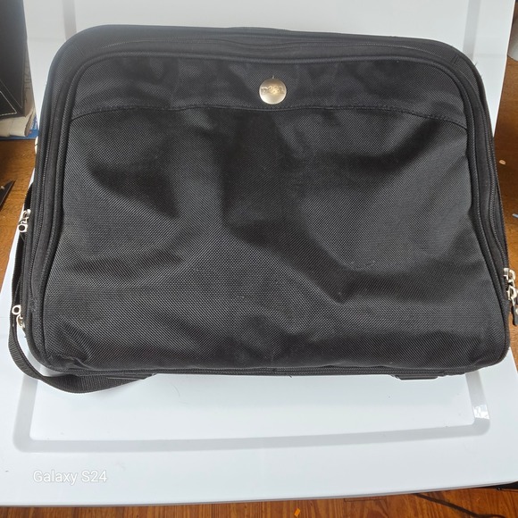 DELL Black Laptop Bag Briefcase Shoulder Strap Business Travel Commute - Picture 1 of 9